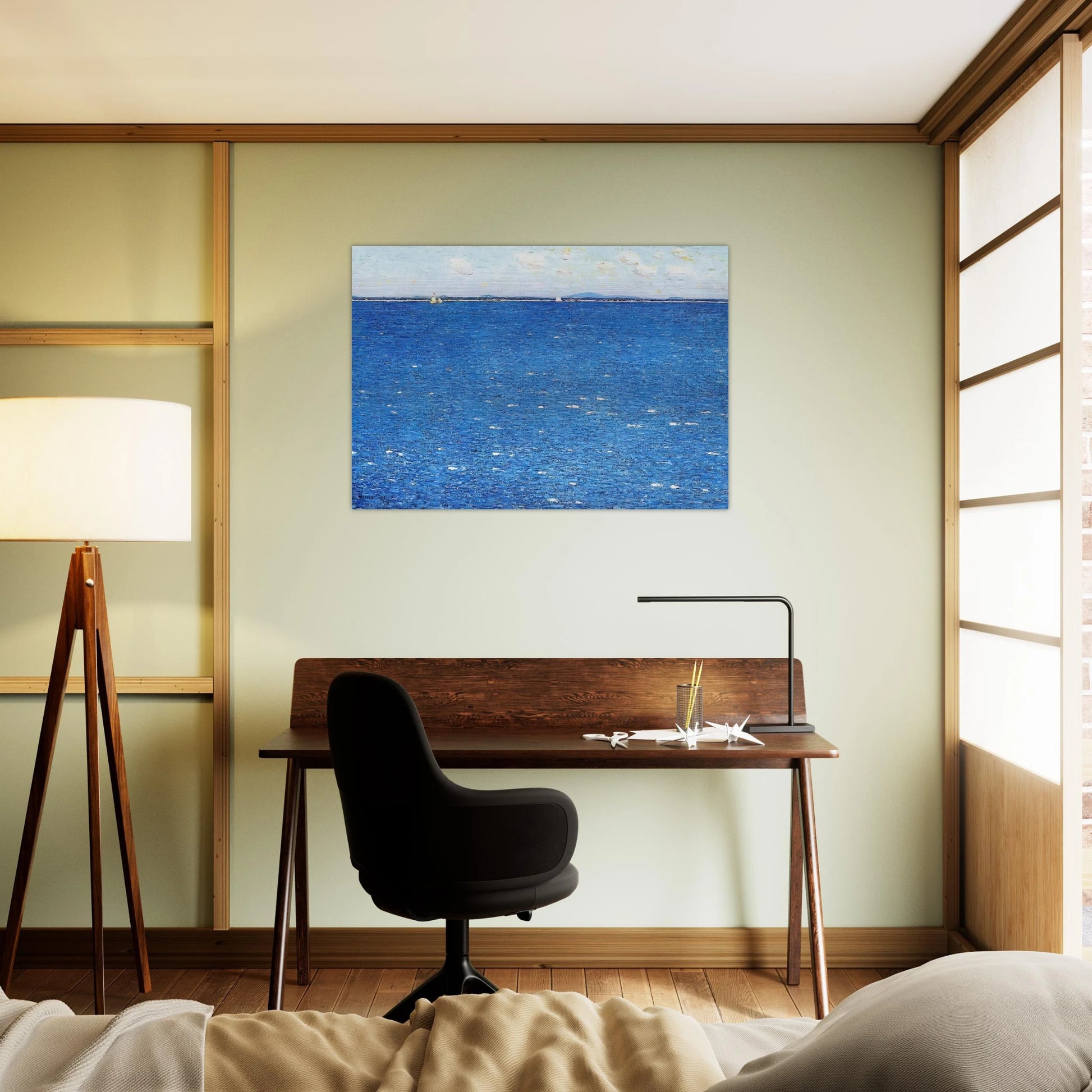 West Wind, Appledore - Childe Hassam Brushed Aluminum Print - 70x100 cm / 28x40 inches | Childe Hassam Aluminum Print | Childe Hassam Prints