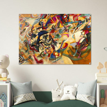 COMPOSITION VII 1913 - Wassily Kandinsky Acrylic Print - 70x100 cm / 28x40″ inches | Wassily Kandinsky Wall Art | Wassily Kandinsky Prints