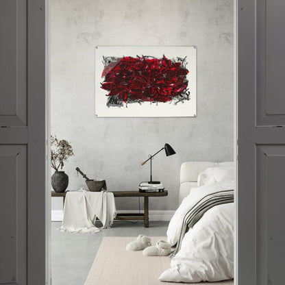 Leaves III 1967 - Jean-Paul Riopelle Acrylic Print - 70x100 cm / 28x40″ inches