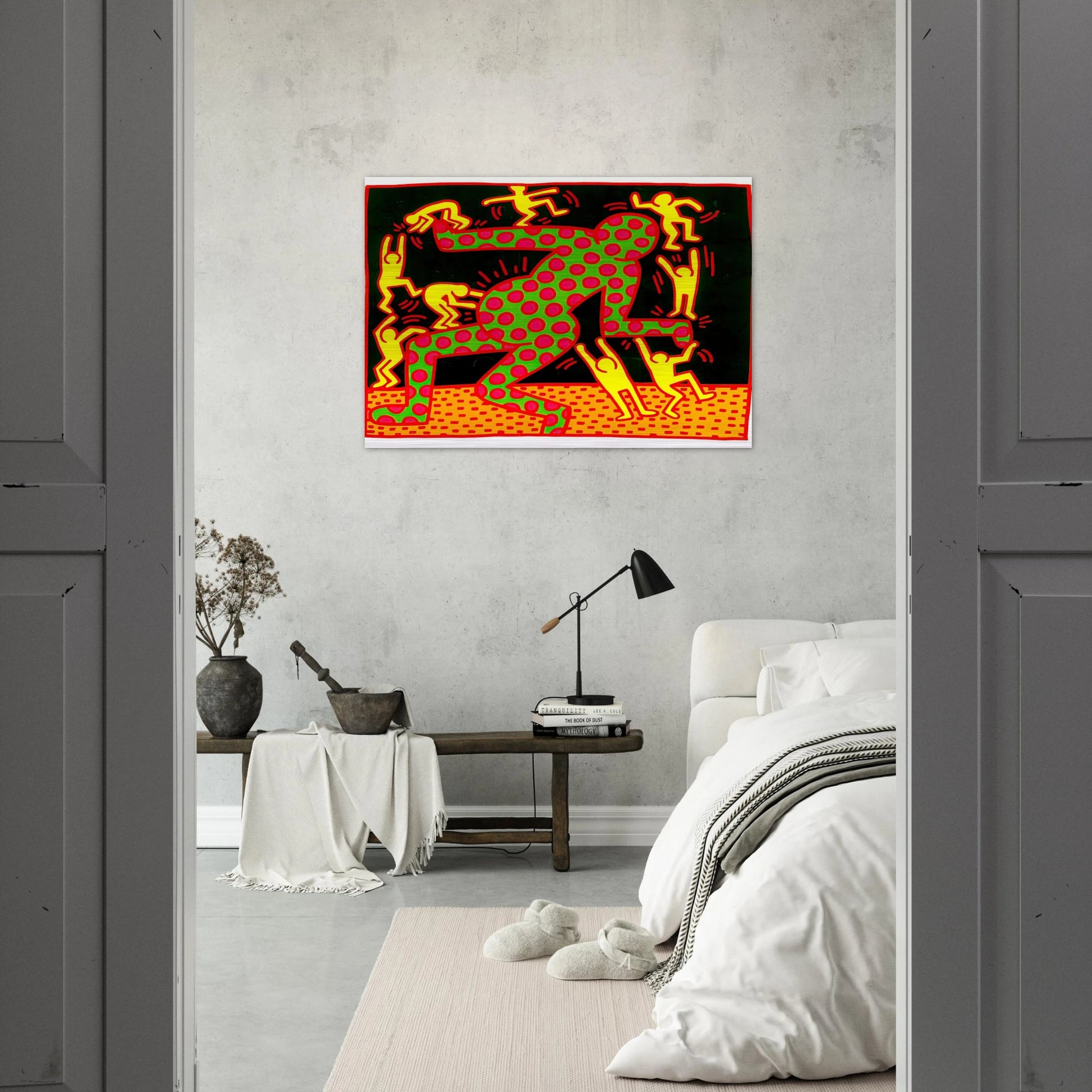 UNTITLED 1983 2 - Keith Haring Brushed Aluminum Print - 70x100 cm / 28x40 inches | Keith Haring Aluminum Print | Keith Haring Prints