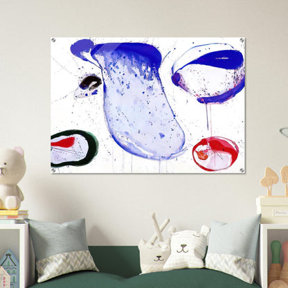 Blue 47 - Sam Francis Acrylic Print - 70x100 cm / 28x40″ inches