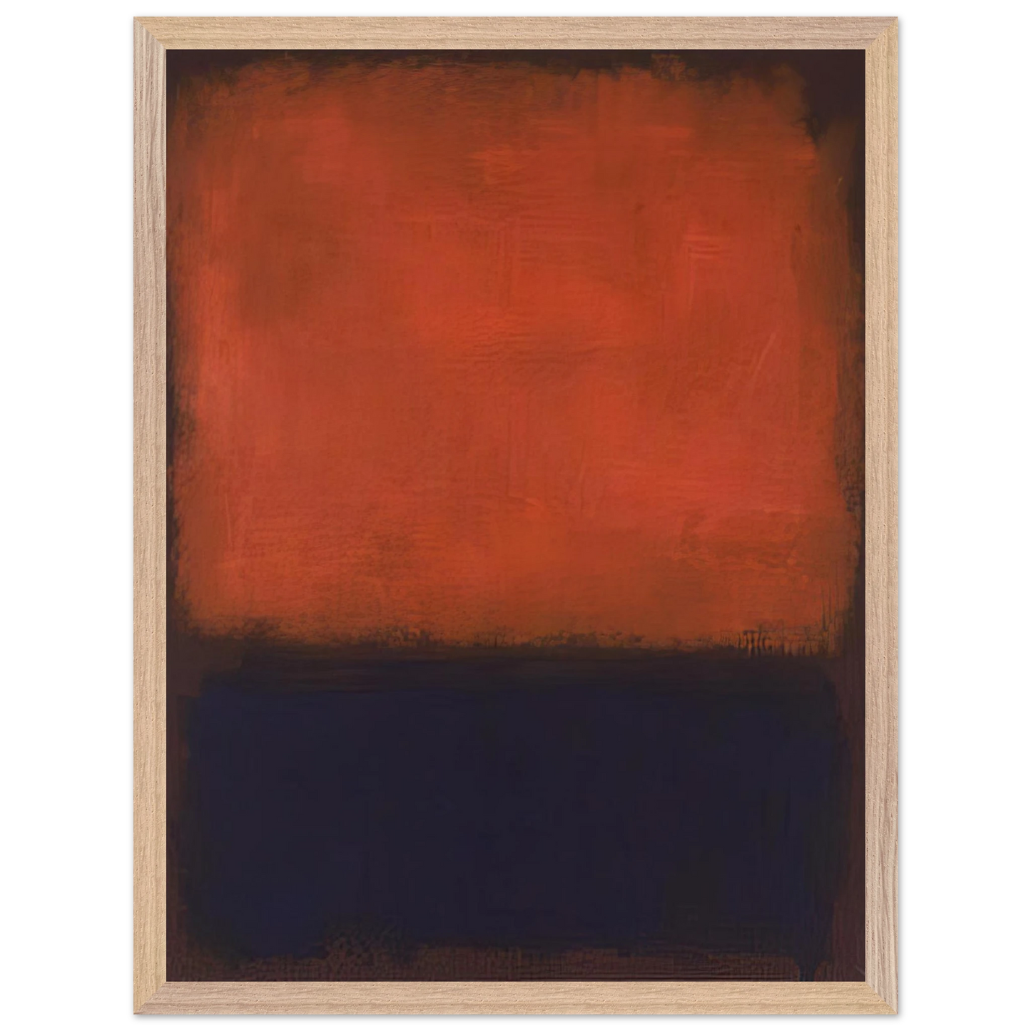 Mark Rothko - No. 14 - 1960 Wall Art - 21x29.7 cm / 8x12" - Premium Wooden Framed Poster With Fine Art Paper-canvas - White frame