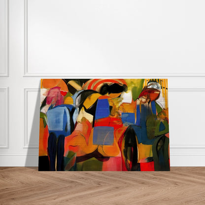Facade - Abstract Expressionism - Miriam Schapiro Brushed Aluminum Print - 70x100 cm / 28x40 inches | Miriam Schapiro Aluminum Print | Miriam Schapiro Prints