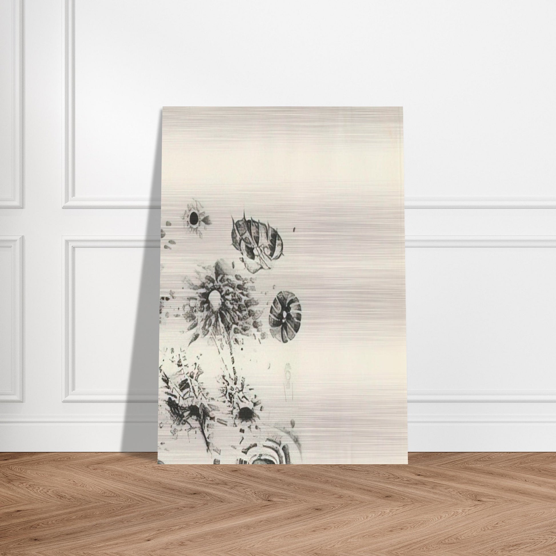 FIRST STONE 1962 - Lee Bontecou Brushed Aluminum Print - 70x100 cm / 28x40 inches | Lee Bontecou Aluminum Print | Lee Bontecou Prints