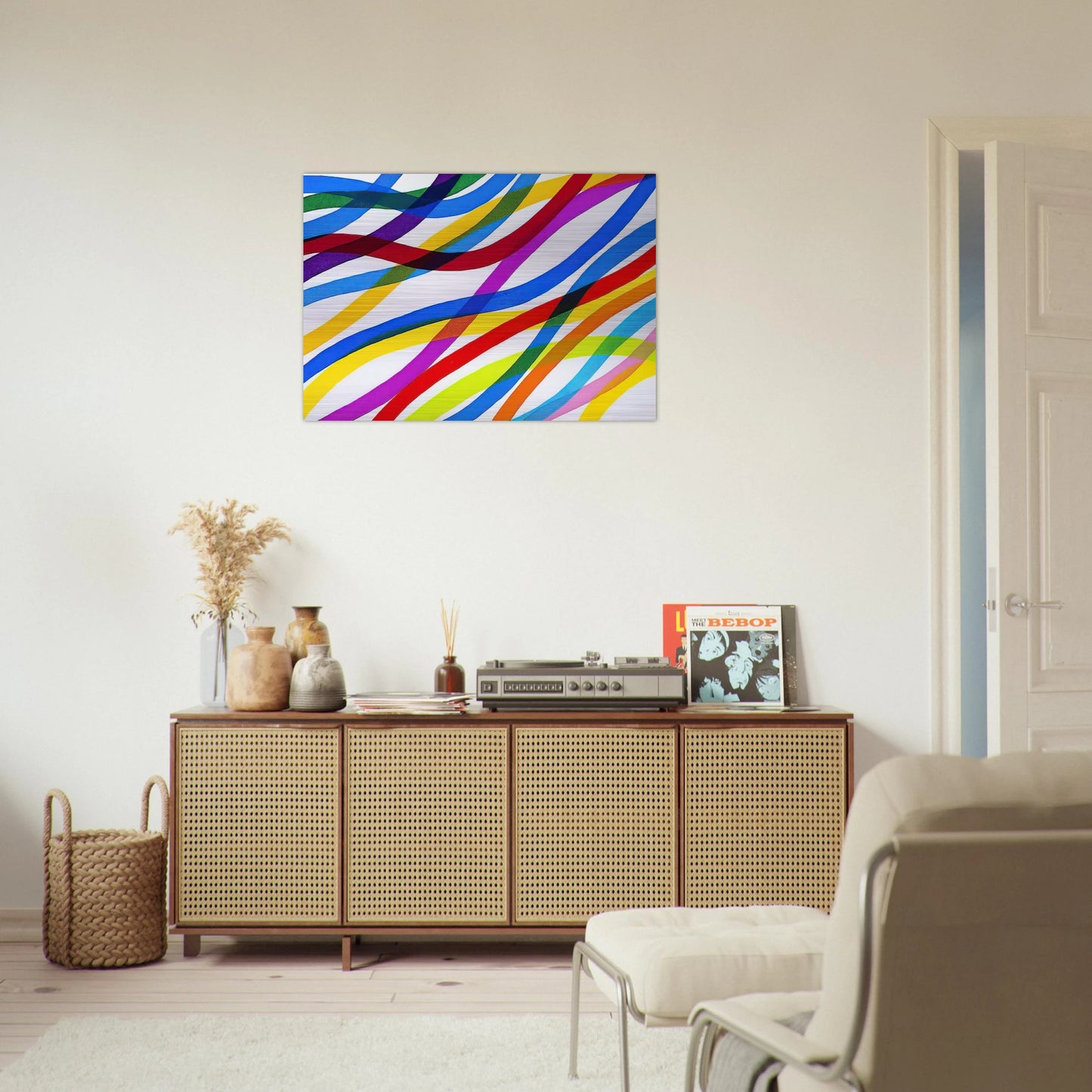 Untitled - 1990 - Piero Dorazio Brushed Aluminum Print - 70x100 cm / 28x40 inches | Piero Dorazio Aluminum Print | Piero Dorazio Prints