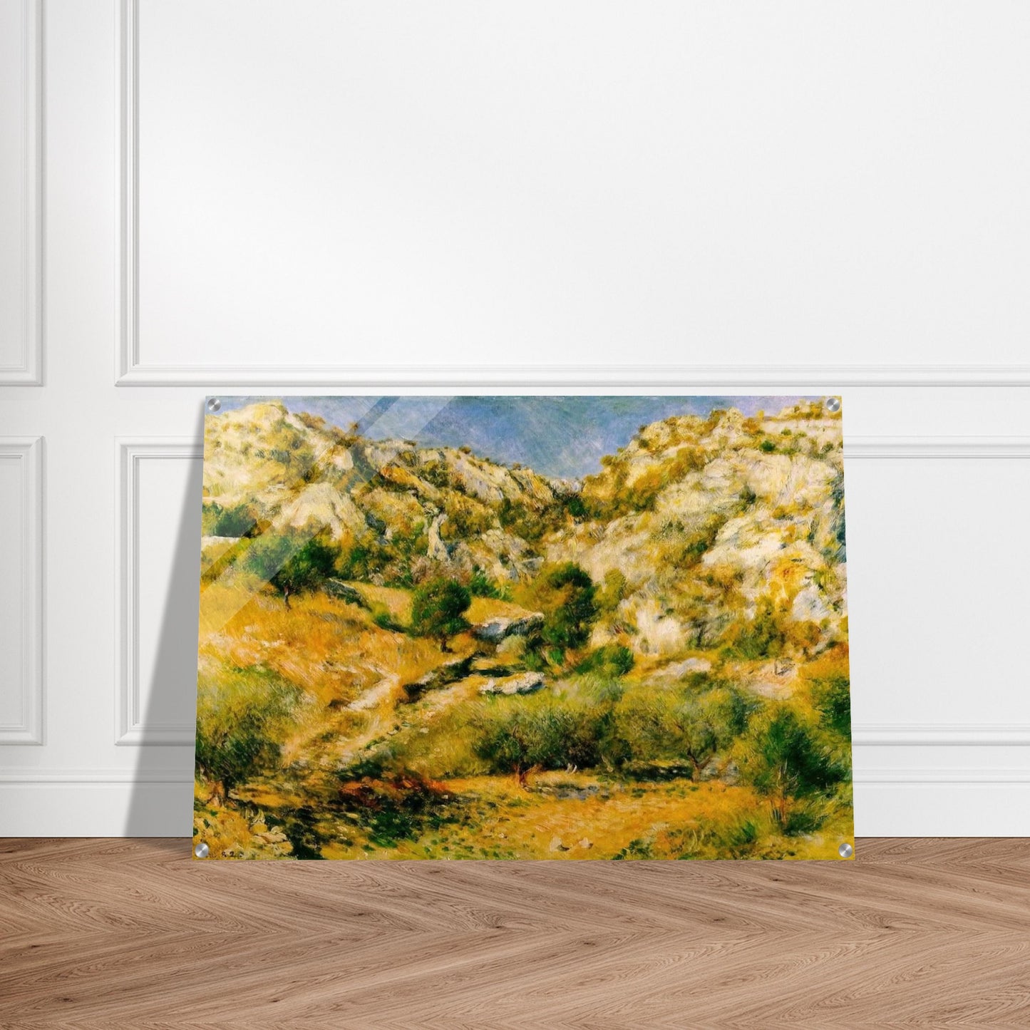 Rocky Craggs at l'Estaque - Pierre-Auguste Renoir Acrylic Print - 70x100 cm / 28x40″ inches