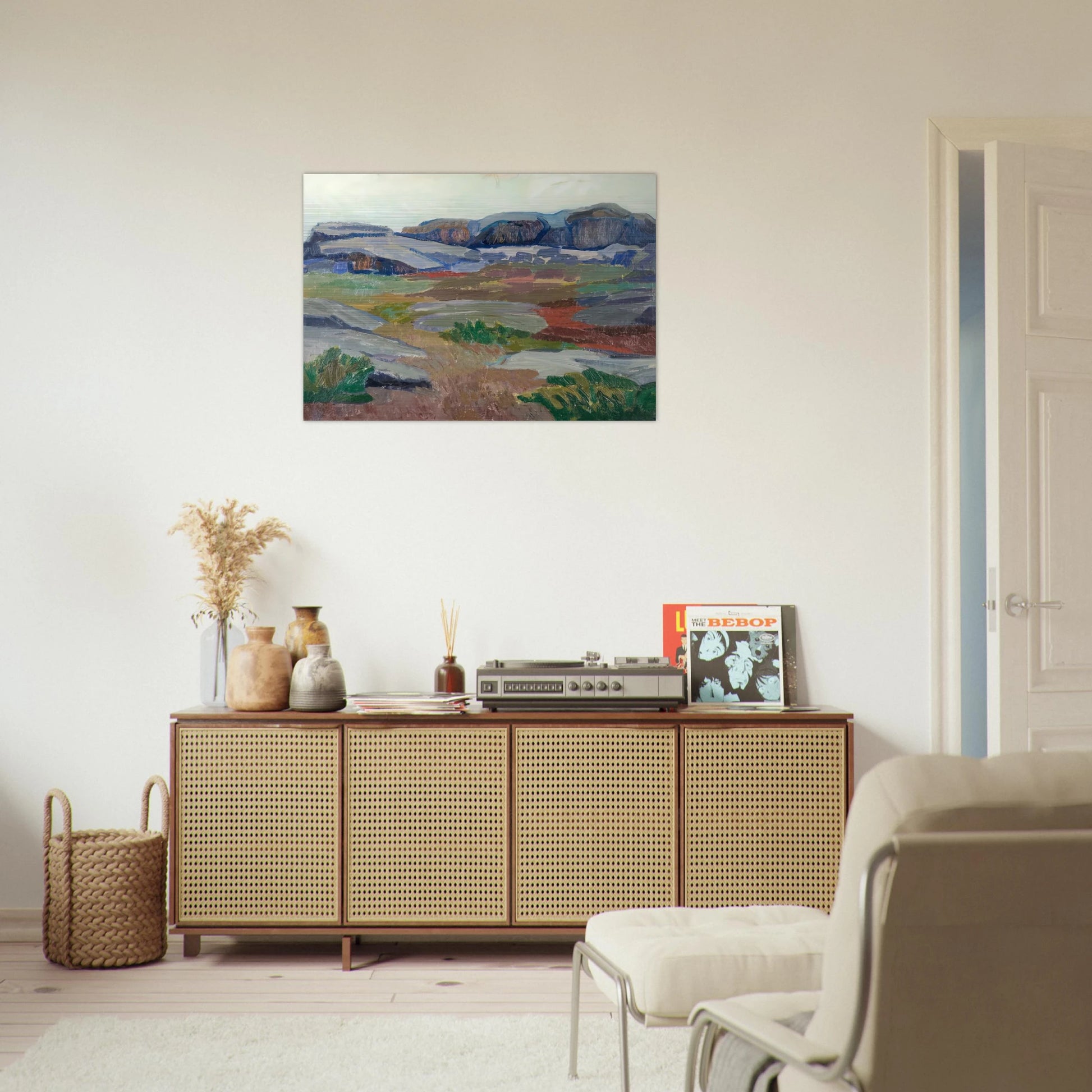 View from Pellinge - Expressionism - Tove Jansson Brushed Aluminum Print - 70x100 cm / 28x40 inches | Tove Jansson Aluminum Print | Tove Jansson Prints