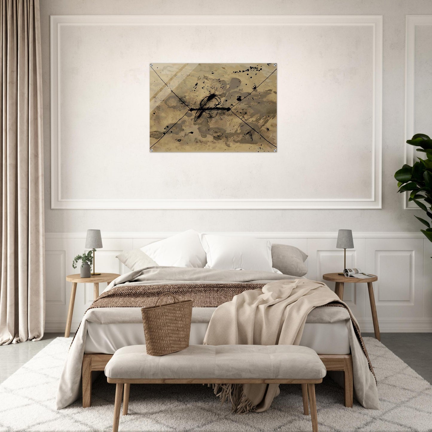 L ENVELOPPE 1968 - Antoni Tapies Acrylic Print - 70x100 cm / 28x40″ inches | Antoni Tapies Wall Art | Antoni Tapies Prints