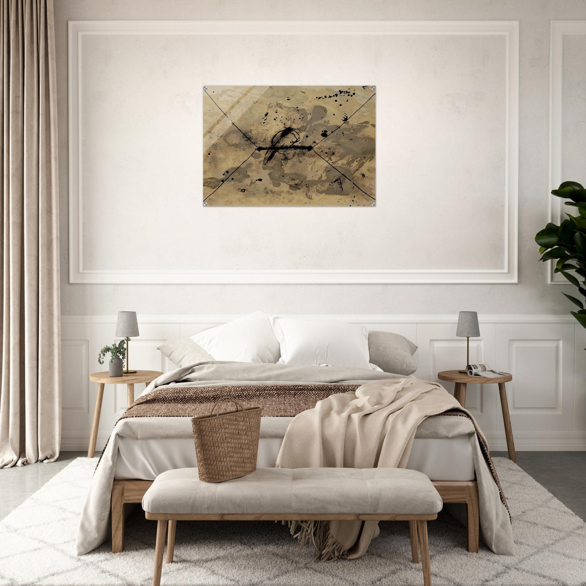 L ENVELOPPE 1968 - Antoni Tapies Acrylic Print - 70x100 cm / 28x40″ inches | Antoni Tapies Wall Art | Antoni Tapies Prints