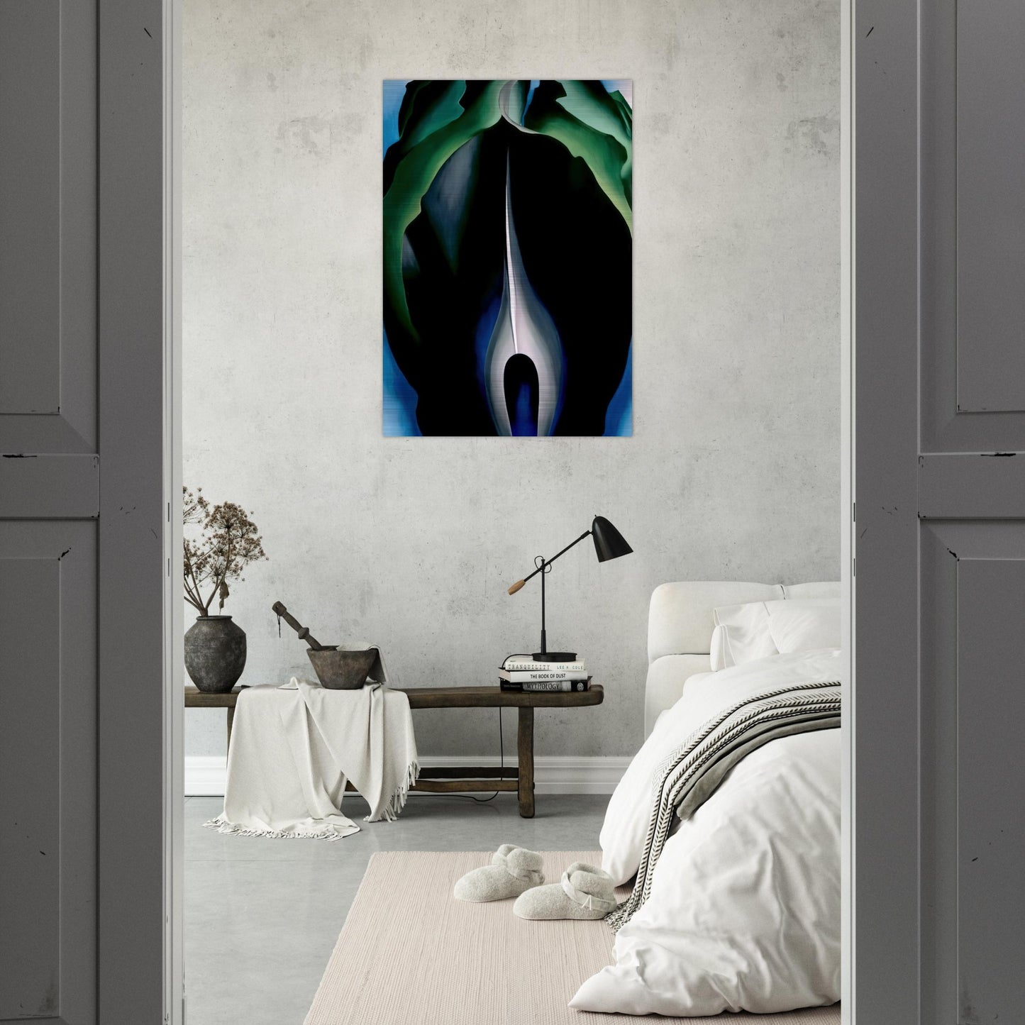 Jack-in-the-Pulpit No. IV - Georgia O'Keeffe Brushed Aluminum Print - 70x100 cm / 28x40 inches | Georgia O'Keeffe Aluminum Print | Georgia O'Keeffe Prints