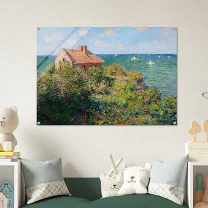 Fisherman's Cottage at Varengeville - claude monet Acrylic Print - 70x100 cm / 28x40″ inches | claude monet Wall Art | claude monet Prints