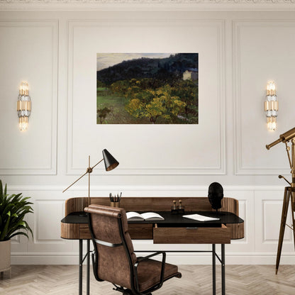 Landscape near Grasse - John Singer Sargent Brushed Aluminum Print - 70x100 cm / 28x40 inches | John Singer Sargent Aluminum Print | John Singer Sargent Prints