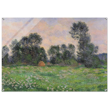 Meadow in Giverny - claude monet Acrylic Print - 70x100 cm / 28x40″ inches | claude monet Wall Art | claude monet Prints