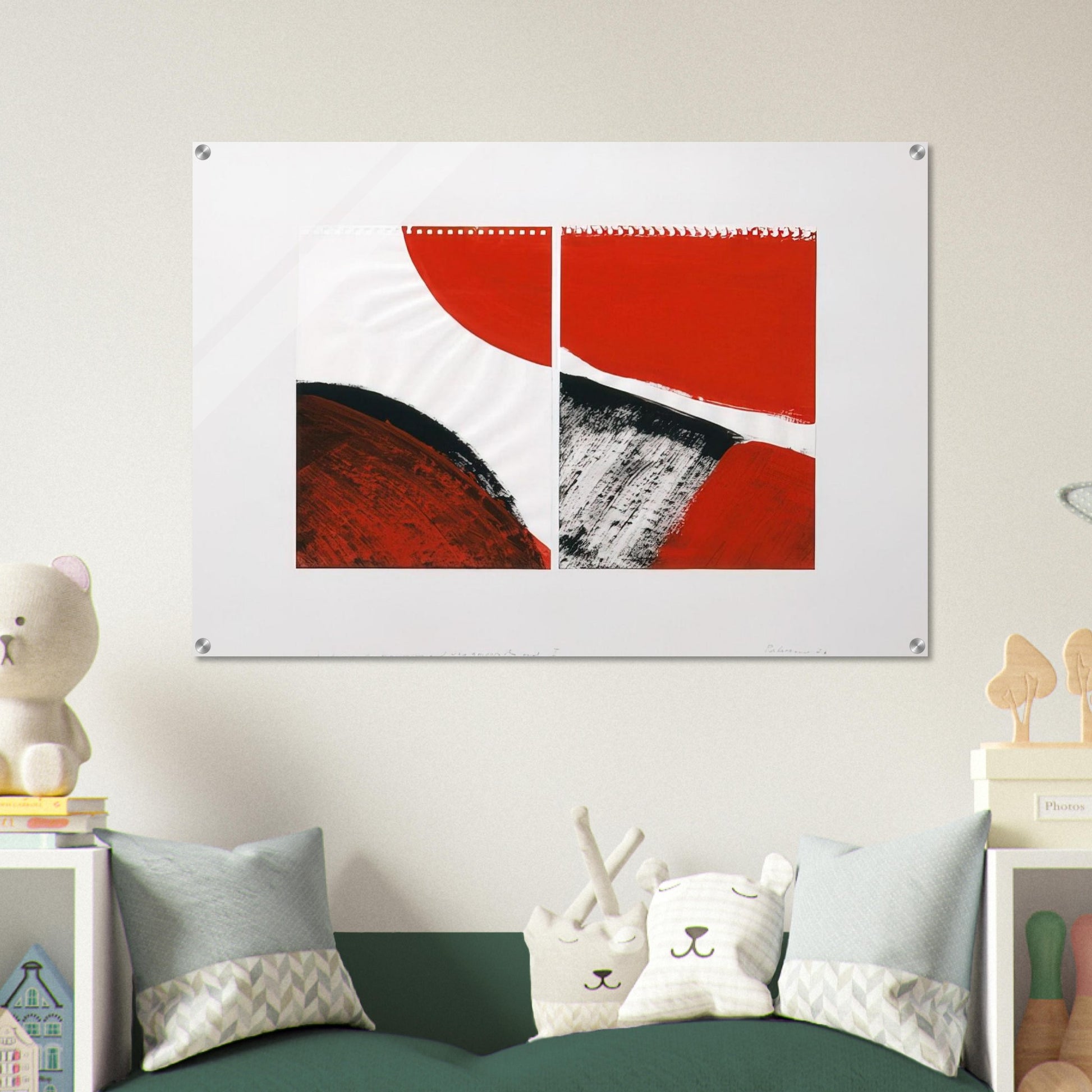 WHO KNOWS THE BEGINNING AND WHO KNOWS THE END II 1976 - BLINKY PALERMO Acrylic Print - 70x100 cm / 28x40″ inches
