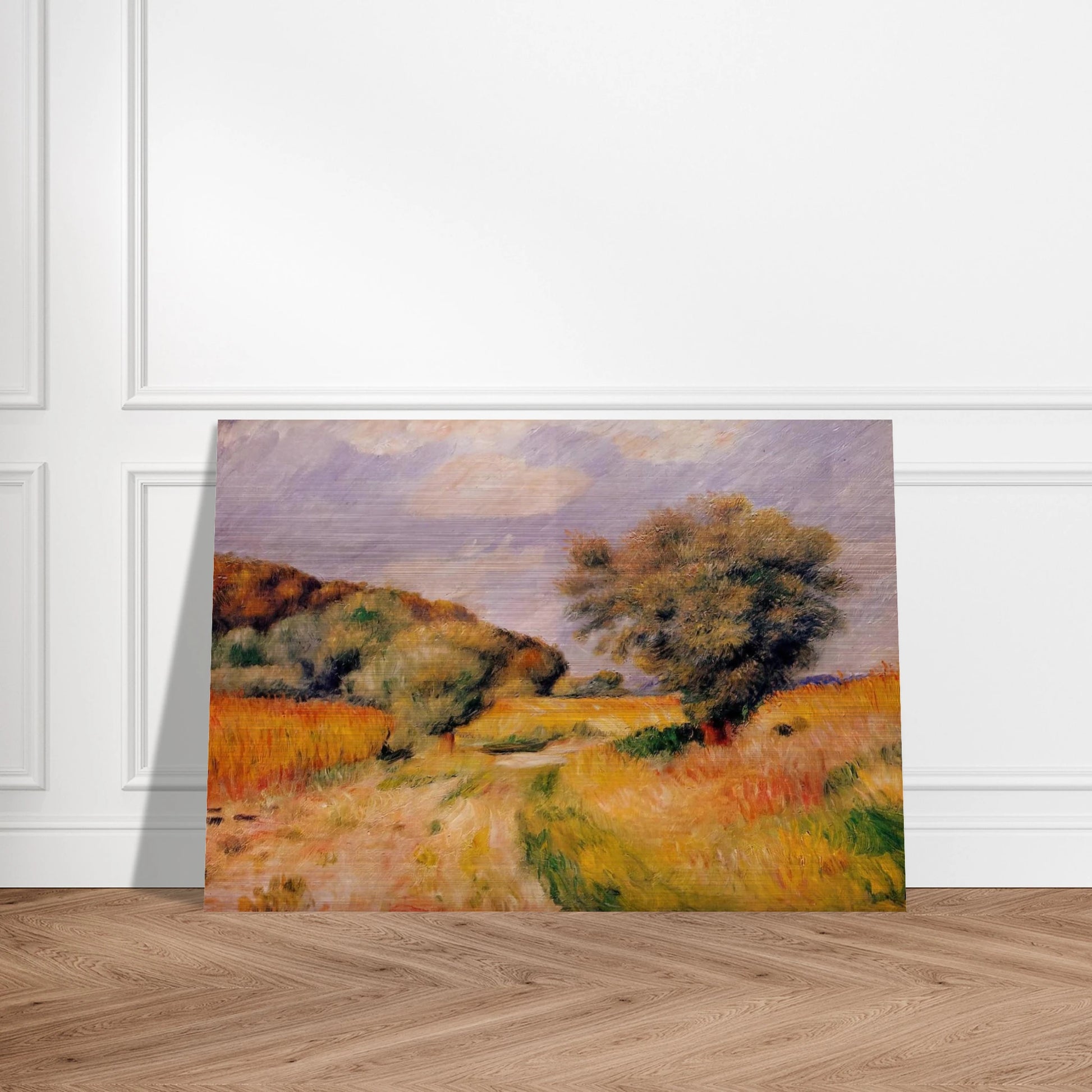 Fields of Wheat - Pierre-Auguste Renoir Brushed Aluminum Print - 70x100 cm / 28x40 inches | Pierre-Auguste Renoir Aluminum Print | Pierre-Auguste Renoir Prints