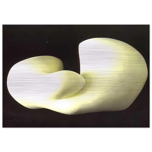 Human Concretion - Jean Arp Brushed Aluminum Print - 70x100 cm / 28x40 inches | Jean Arp Aluminum Print | Jean Arp Prints