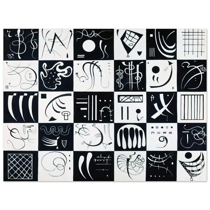 Wassily Kandinsky - THIRTY 1937  75x100 cm / 30x40inches Fine Art Poster