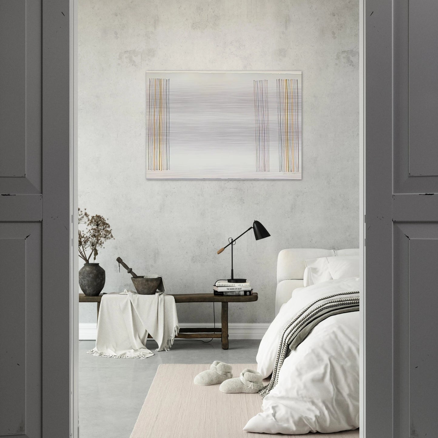 Untitled - 1981 - Gene Davis Brushed Aluminum Print - 70x100 cm / 28x40 inches | Gene Davis Aluminum Print | Gene Davis Prints