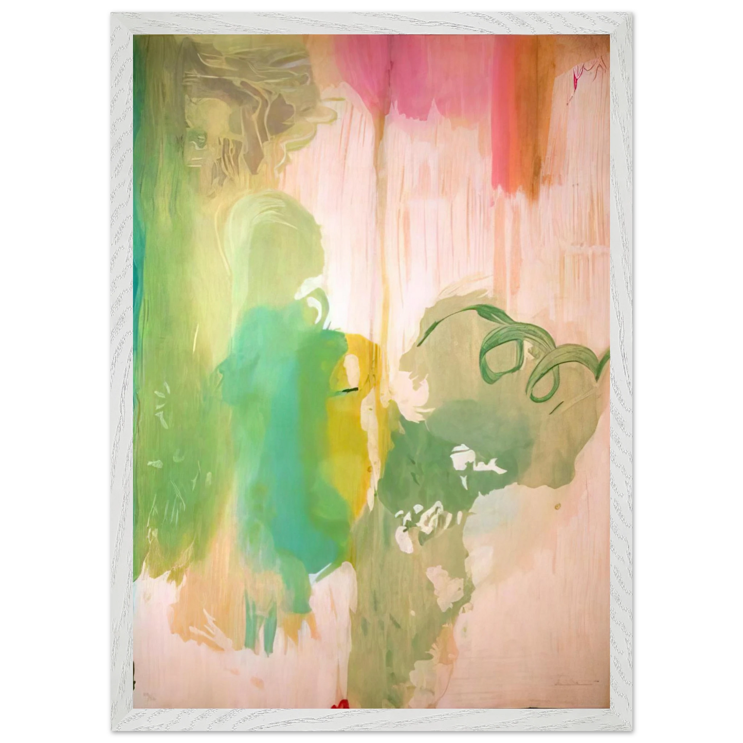 Helen Frankenthaler - Snow Pines - 2004 Wall art - A2 (42 x 59.4  cm) - Premium Wooden Framed Poster With Fine Art Paper-canvas - White frame