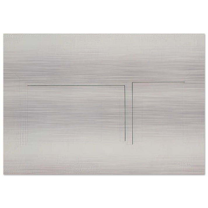 Untitled - 1983 - Fred Sandback Brushed Aluminum Print - 70x100 cm / 28x40 inches | Fred Sandback Aluminum Print | Fred Sandback Prints