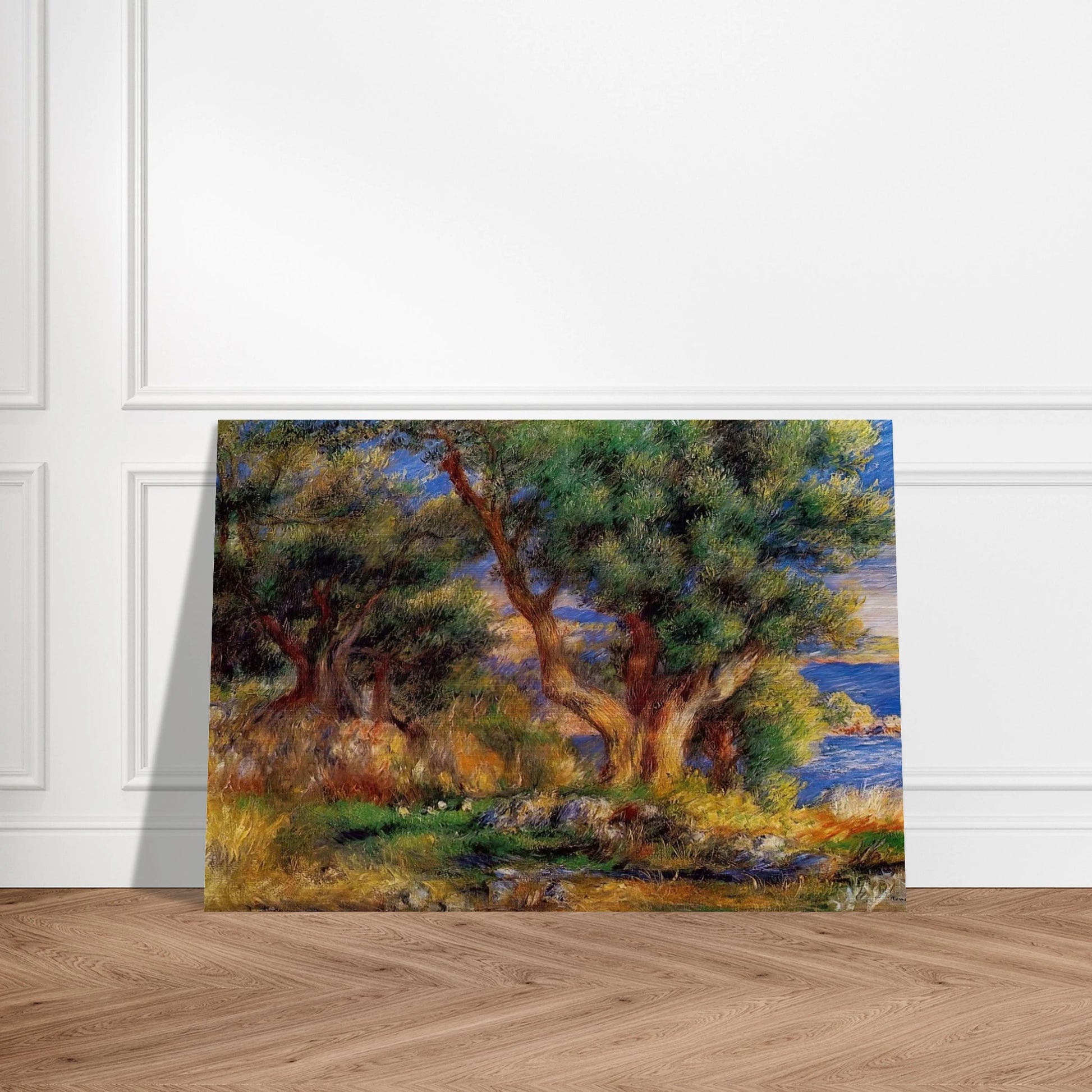 Landscape near Manton - Pierre-Auguste Renoir Brushed Aluminum Print - 70x100 cm / 28x40 inches | Pierre-Auguste Renoir Aluminum Print | Pierre-Auguste Renoir Prints