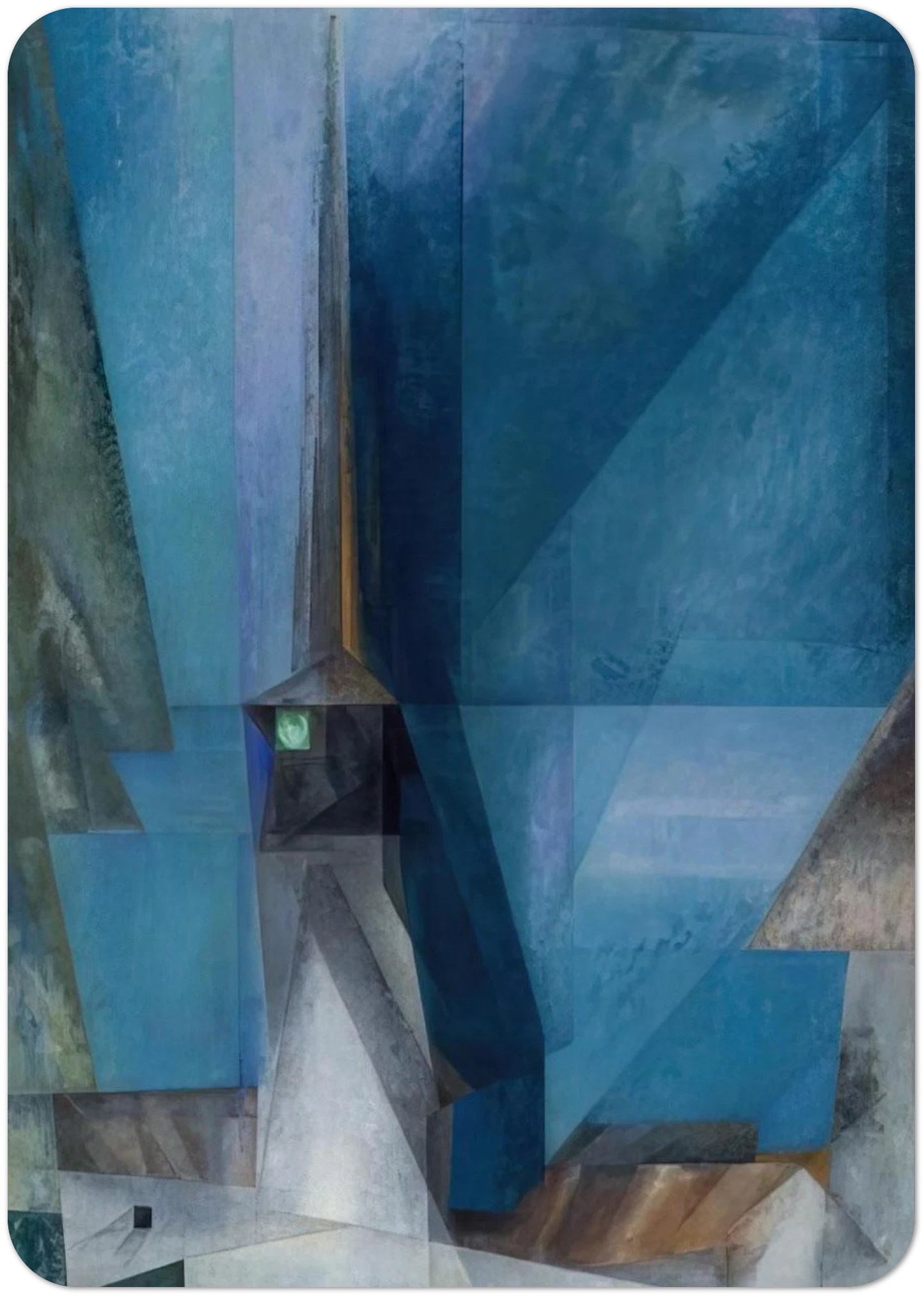 GELMERODA 1936 By Lyonel Feininger Pack of 10 Post Cards | Lyonel Feininger Post Cards | A6 (10.5 x 14.8 cm) - 4.1 x 5.8 inches