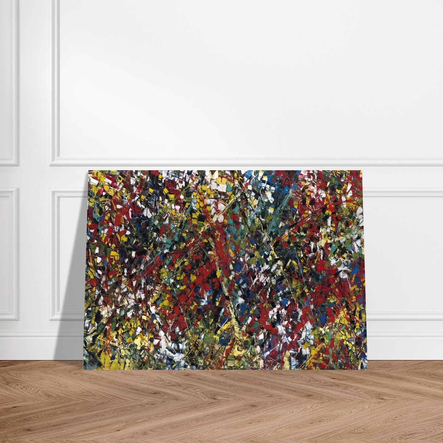Composition - Jean-Paul Riopelle Brushed Aluminum Print - 70x100 cm / 28x40 inches | Jean-Paul Riopelle Aluminum Print | Jean-Paul Riopelle Prints