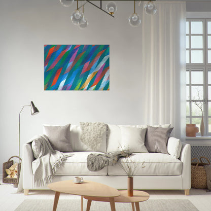 Irish - 1998 - Piero Dorazio Brushed Aluminum Print - 70x100 cm / 28x40 inches | Piero Dorazio Aluminum Print | Piero Dorazio Prints