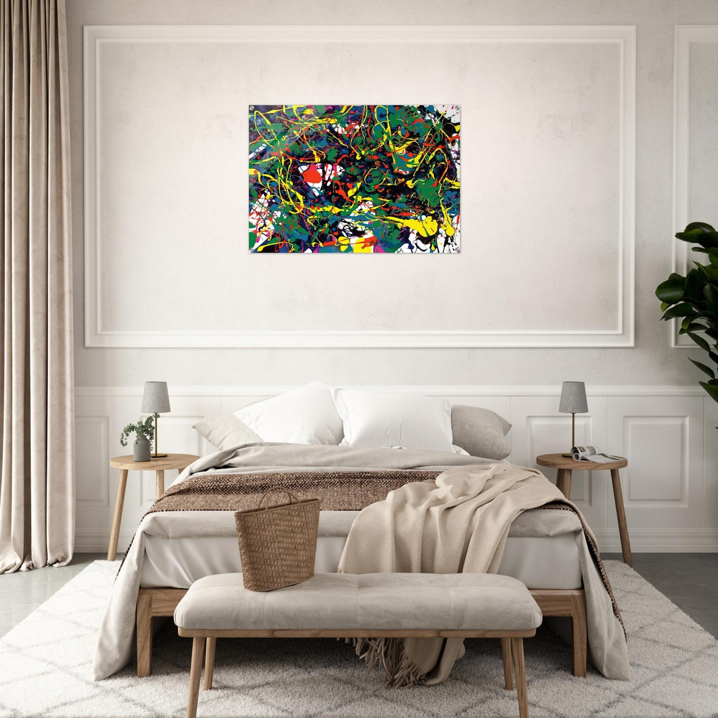 Untitled  SFP94-55  SFF 1729  - Sam Francis Acrylic Print - 70x100 cm / 28x40″ inches