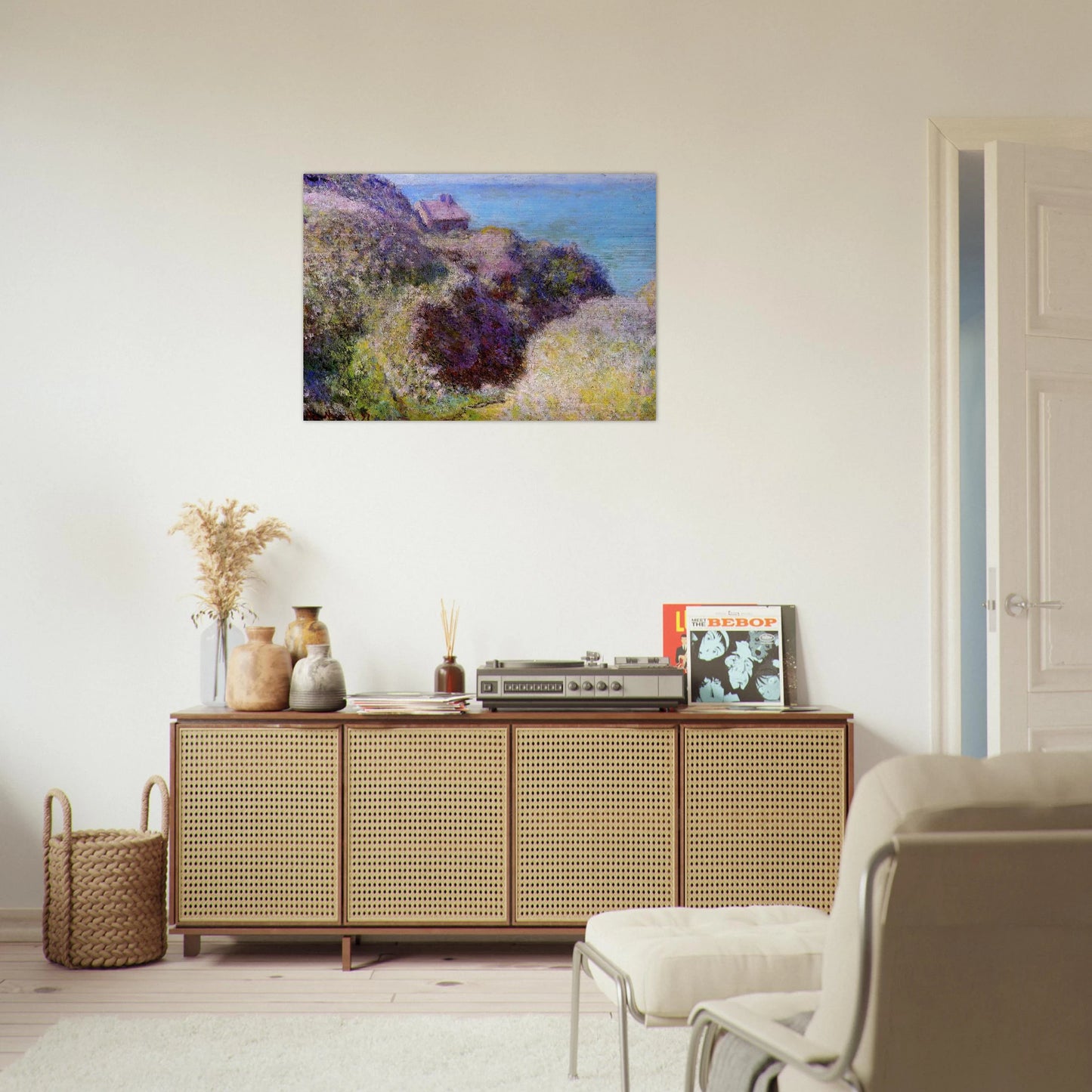 The Gorge at Varengeville, Late Afternoon - claude monet Brushed Aluminum Print - 70x100 cm / 28x40 inches | claude monet Aluminum Print | claude monet Prints
