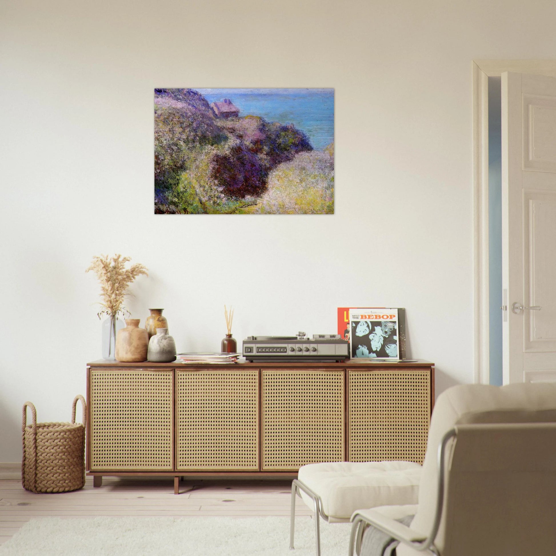 The Gorge at Varengeville, Late Afternoon - claude monet Brushed Aluminum Print - 70x100 cm / 28x40 inches | claude monet Aluminum Print | claude monet Prints