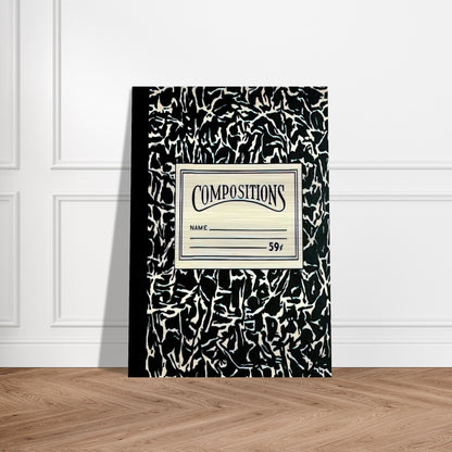 COMPOSITIONS II 1964 - Roy Lichtenstein Brushed Aluminum Print - 70x100 cm / 28x40 inches | Roy Lichtenstein Aluminum Print | Roy Lichtenstein Prints