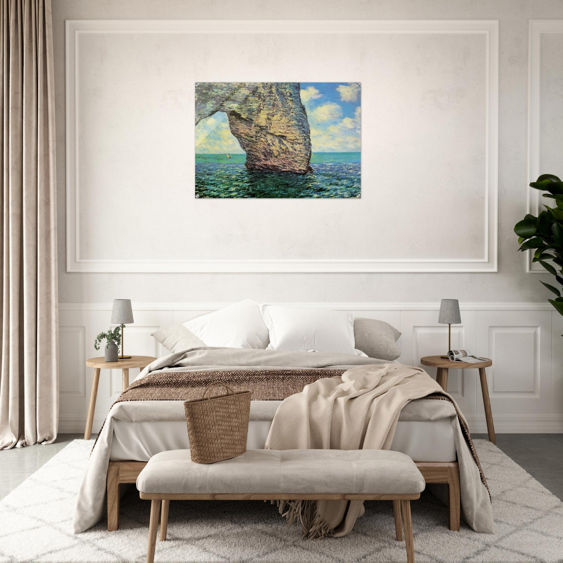 The Manneport at High Tide - claude monet Acrylic Print - 70x100 cm / 28x40″ inches