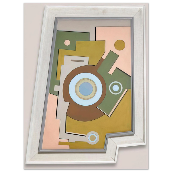 Carmelo Arden Quin - Blue Circle - 1947  75x100 cm / 30x40inches Fine Art Poster