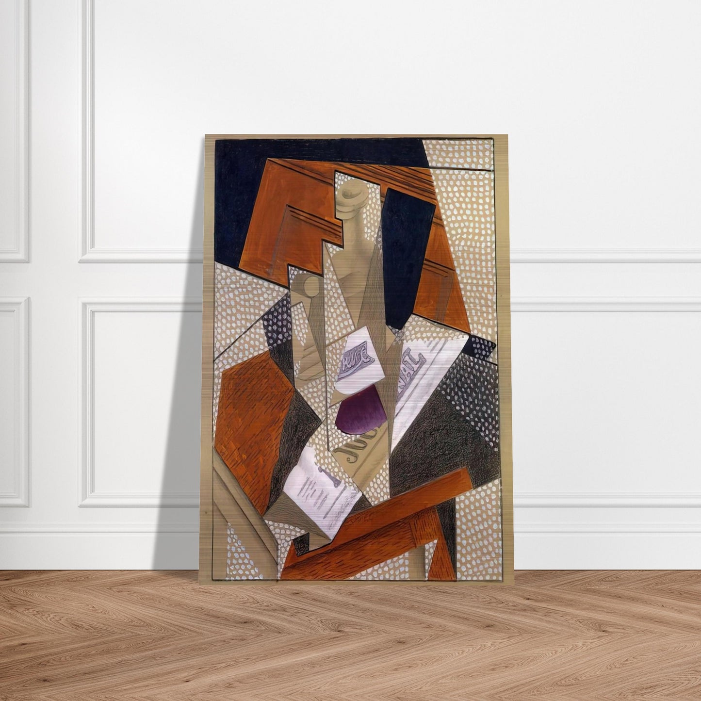 BOTTLE - Juan Gris Brushed Aluminum Print - 70x100 cm / 28x40 inches | Juan Gris Aluminum Print | Juan Gris Prints
