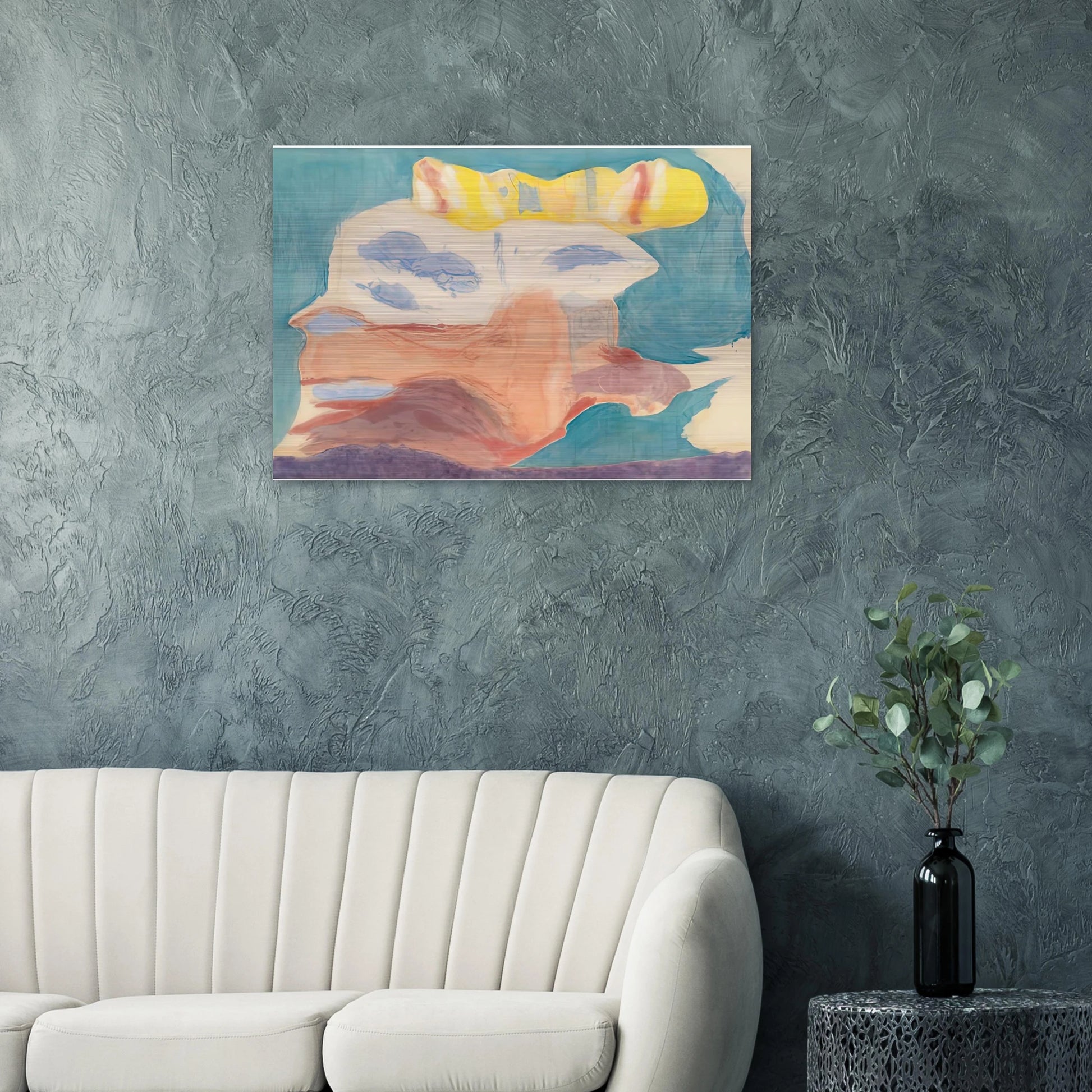 Sea Goddess, 1963- - Helen Frankenthaler Brushed Aluminum Print - 70x100 cm / 28x40 inches | Helen Frankenthaler Aluminum Print | Helen Frankenthaler Prints