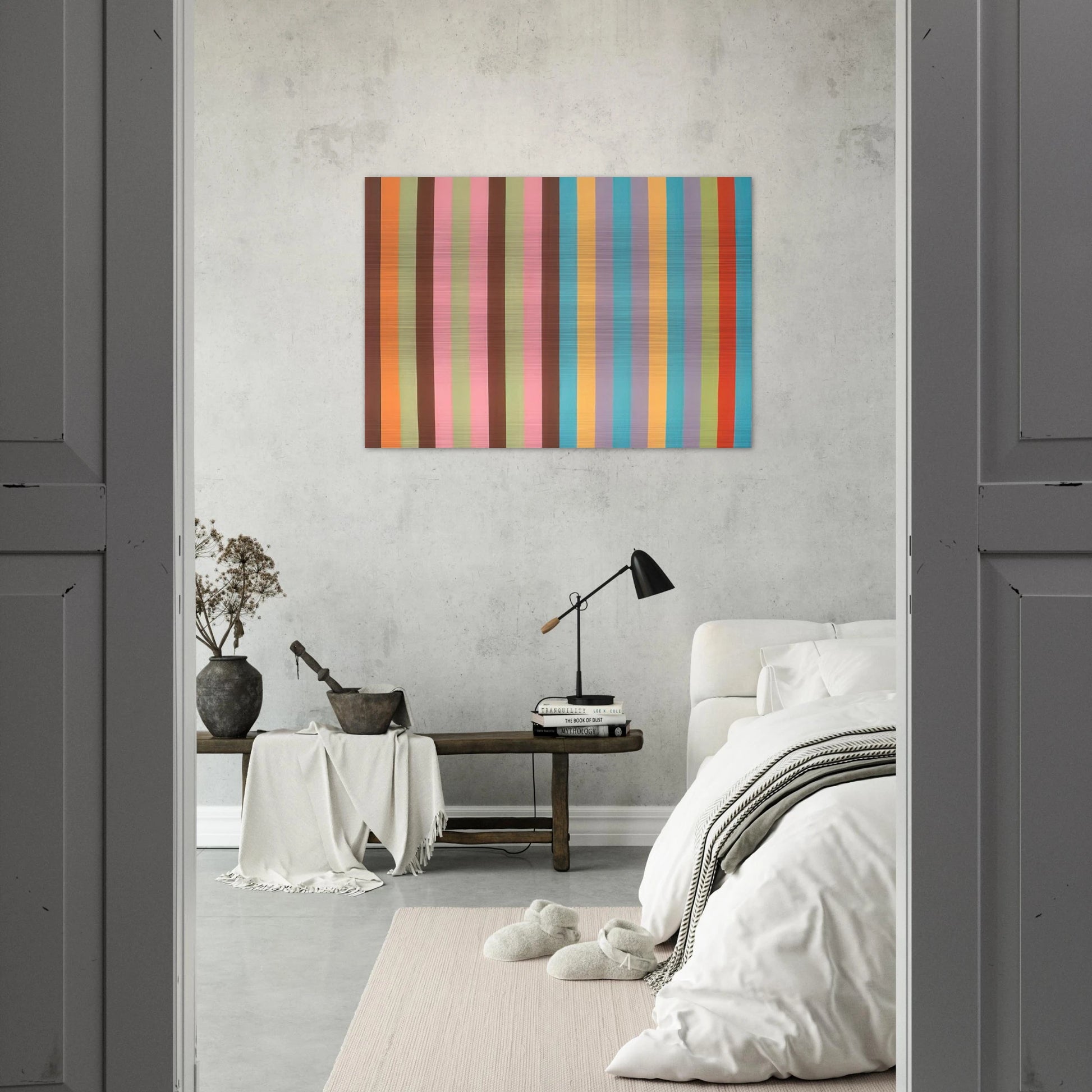 Boudoir Painting - 1965 - Gene Davis Brushed Aluminum Print - 70x100 cm / 28x40 inches | Gene Davis Aluminum Print | Gene Davis Prints
