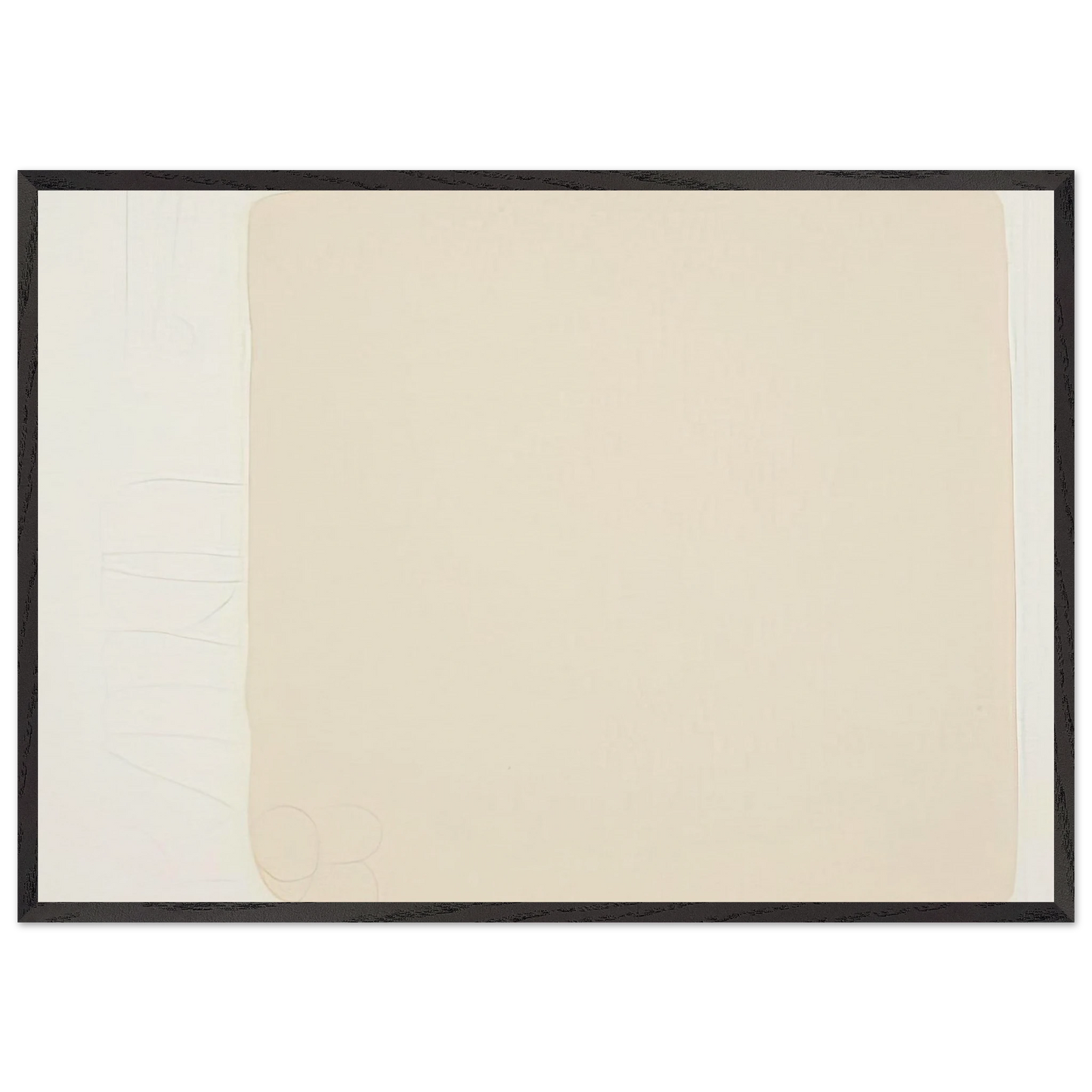 Untitled from BAM III - 1993 - Robert Ryman 70x100 cm / 28x40 inches Framed Art Print – Black Wooden Frame