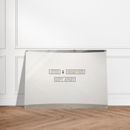 Niter  Brimstone Kept Apart - 1993 - Lawrence Weiner Acrylic Print - 70x100 cm / 28x40″ inches | Lawrence Weiner Wall Art | Lawrence Weiner Prints