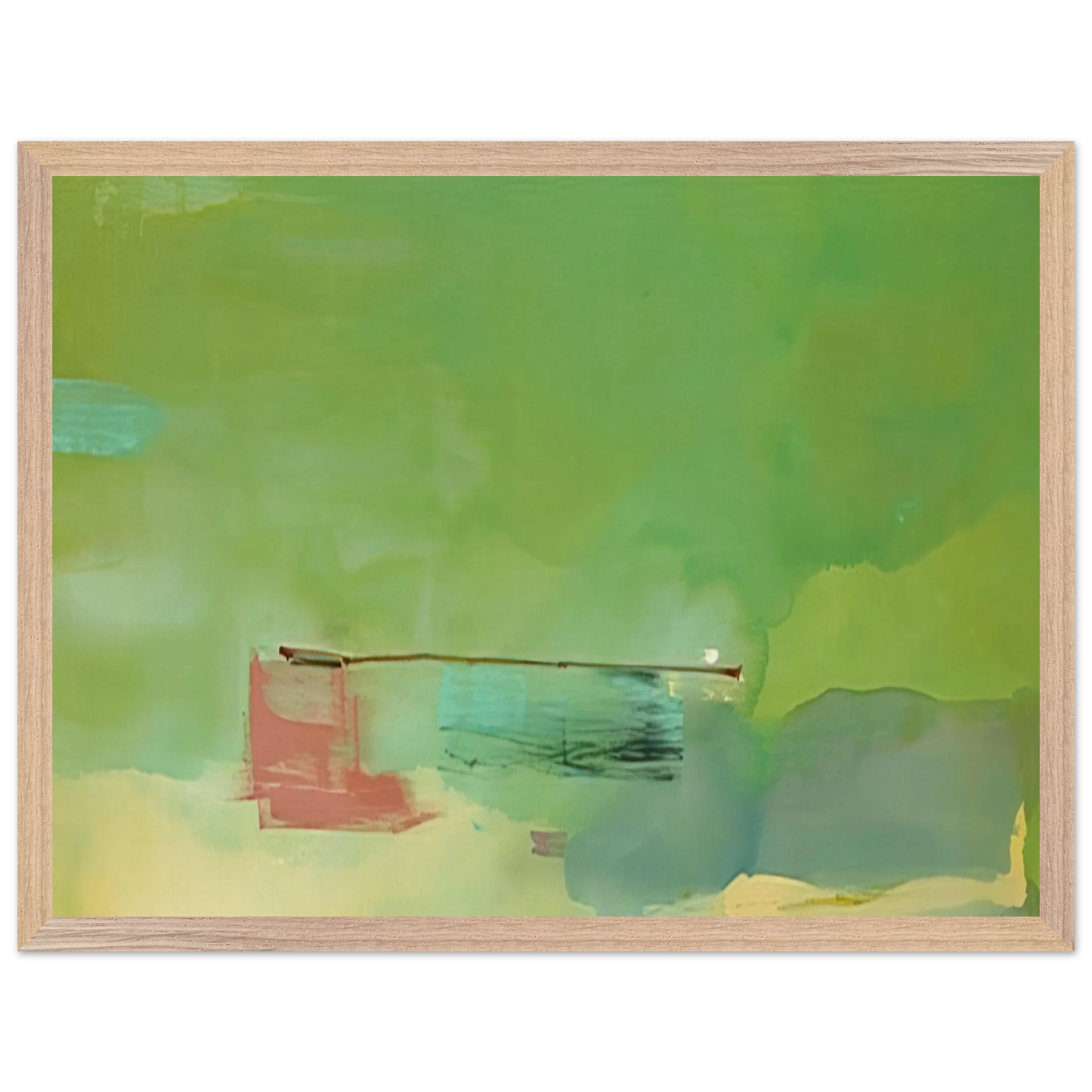 Helen Frankenthaler - Springscape - 1975 Wall art - 45x60 cm / 18x24 inches - Fine Art Poster-canvas - -