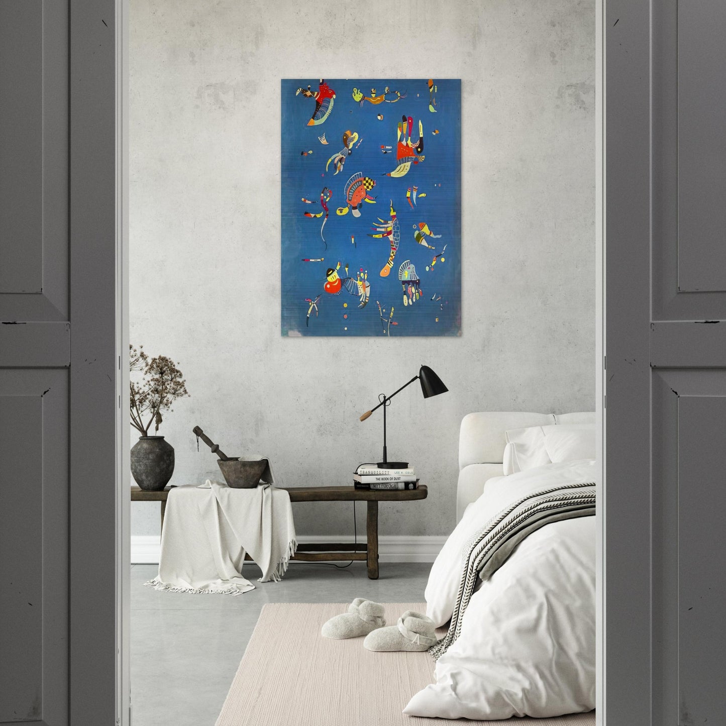 SKY BLUE 1940 - Wassily Kandinsky Brushed Aluminum Print - 70x100 cm / 28x40 inches | Wassily Kandinsky Aluminum Print | Wassily Kandinsky Prints