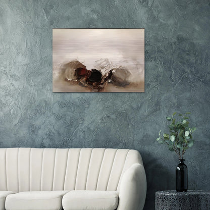 N 300 1960 - Luis Feito Brushed Aluminum Print - 70x100 cm / 28x40 inches | Luis Feito Aluminum Print | Luis Feito Prints
