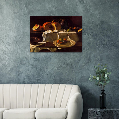 THE STILL LIFE WITH PUMPKIN 1939 - Andre Derain Brushed Aluminum Print - 70x100 cm / 28x40 inches | Andre Derain Aluminum Print | Andre Derain Prints