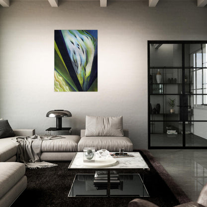 Blue and Green Music - Georgia O'Keeffe Brushed Aluminum Print - 70x100 cm / 28x40 inches | Georgia O'Keeffe Aluminum Print | Georgia O'Keeffe Prints