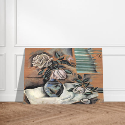 BOUQUET L IMPORTANT C EST LA ROSE - Salvador Dali Brushed Aluminum Print - 70x100 cm / 28x40 inches | Salvador Dali Aluminum Print | Salvador Dali Prints