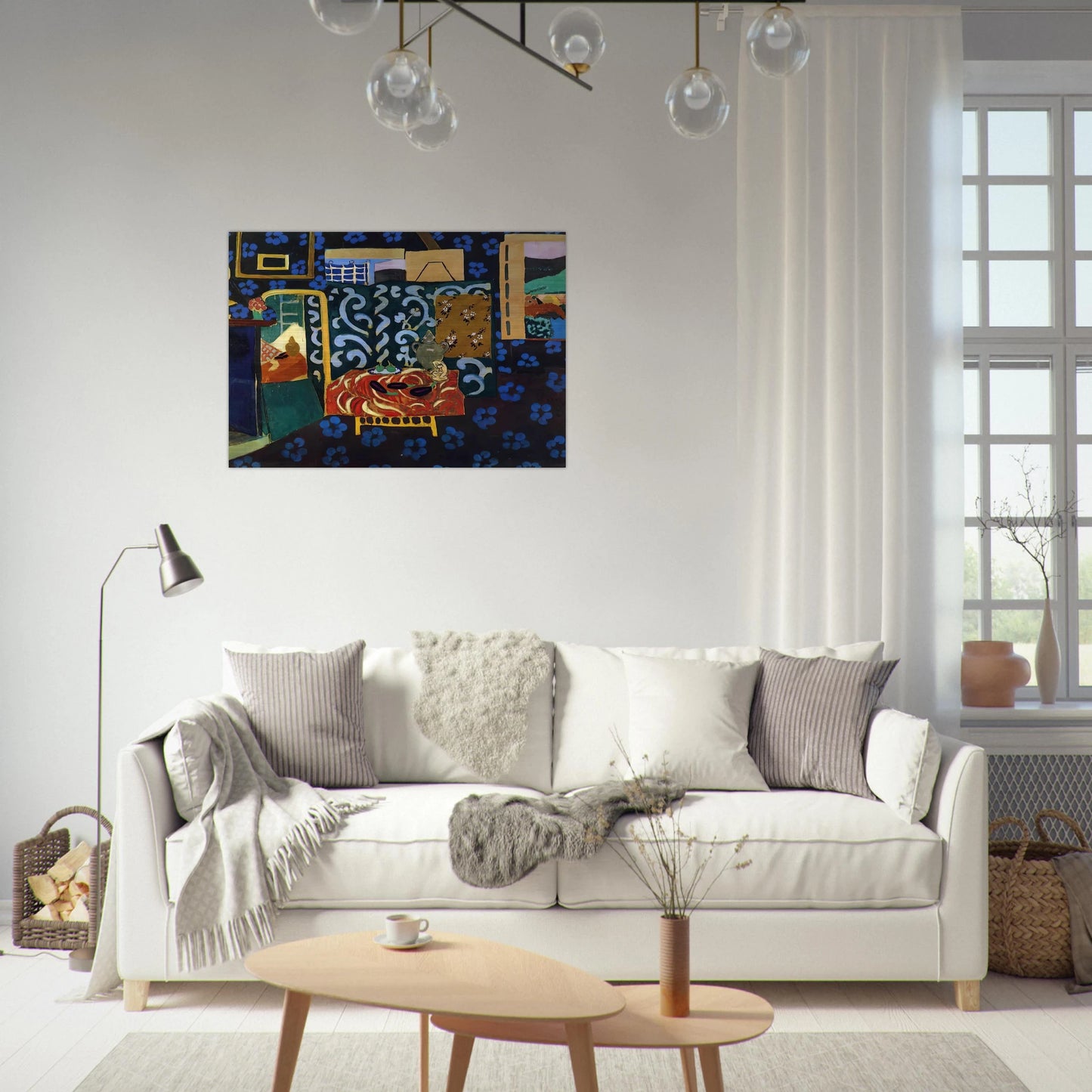 STILL LIFE WITH AUBERGINES 1911 - Henri Matisse Brushed Aluminum Print - 70x100 cm / 28x40 inches | Henri Matisse Aluminum Print | Henri Matisse Prints