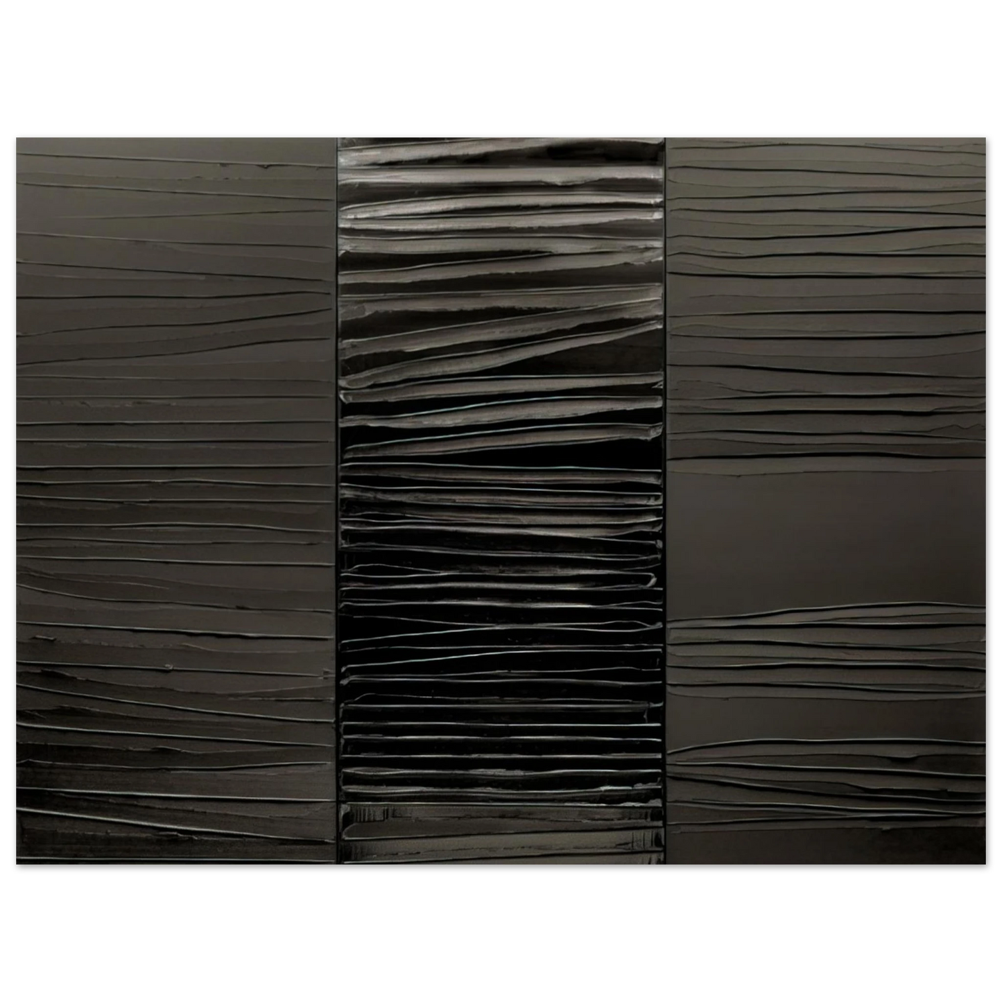 Pierre Soulages - Peinture 227 x 306 cm, 2 Mars 2009 - 2009  75x100 cm / 30x40inches Fine Art Poster