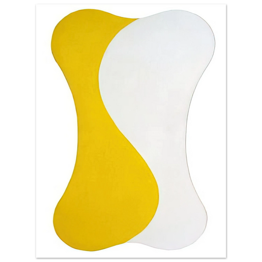 Leon Polk Smith - Yellow White [Sun] - 1959  75x100 cm / 30x40inches Fine Art Poster