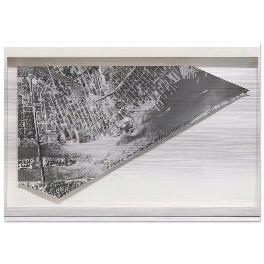 A Piece of Manhattan - Sol LeWitt Brushed Aluminum Print - 70x100 cm / 28x40 inches | Sol LeWitt Aluminum Print | Sol LeWitt Prints