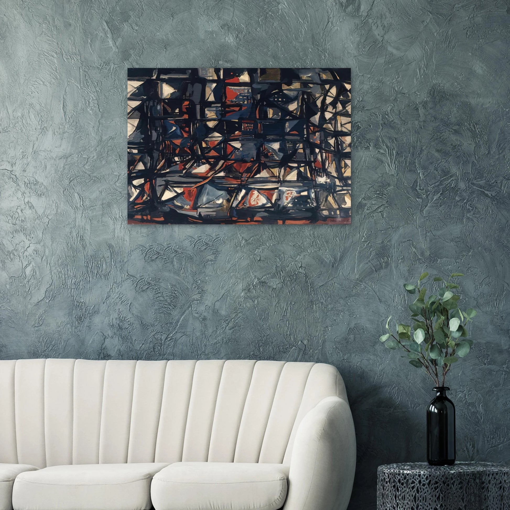 Untitled - 1955 - Maria Helena Vieira da Silva Brushed Aluminum Print - 70x100 cm / 28x40 inches | Maria Helena Vieira da Silva Aluminum Print | Maria Helena Vieira da Silva Prints